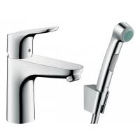 Смеситель для раковины Hansgrohe Focus 100 ComfortZone с гигиеническим душем 31927000 хром