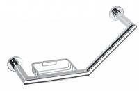 Поручень изогнутый с мыльницей Bemeta Omega 400 мм 104307631 хром