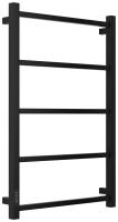 Полотенцесушитель электрический Стилье Формат 26 800х500 мм левый 31527-8050 матовый чёрный