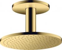 Верхний душ Axor ShowerSolutions 250 2jet с потолочным подсоединением 35297990 полированное золото