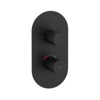 Термостат встраиваемый Ravak Espirit ES 063.20BLM.O2 (для 2 потребителей) X070286 матовый чёрный