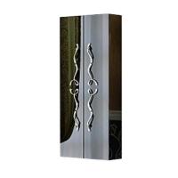 Пенал Aqwella Due amanti 500х200х1200 мм универсальный Due.05.05/BLK/CR чёрный/хром