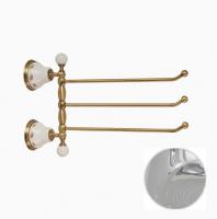 Полотенцедержатель Migliore Provance 350 мм тройной поворотный ML.PRO-60.554.CR хром