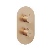 Термостат встраиваемый Ravak Espirit ES 067.60RGB.O3 (для 3 потребителей) X070363 матовое розовое золото