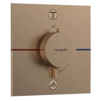Термостат Hansgrohe ShowerSelect Comfort E (внешняя часть для 2 потребителей) 15572140 шлифованная бронза