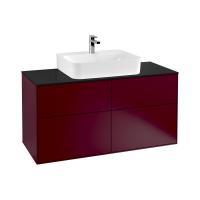 Тумба под раковину Villeroy & Boch Finion 1200х501 мм F13200HB пион/чёрный
