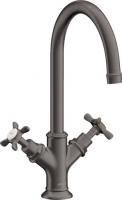 Смеситель для раковины Axor Montreux 210 ComfortZone 16502340 шлифованный чёрный хром