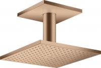 Верхний душ Axor ShowerSolutions 250 1jet с потолочным подсоединением 35308310 шлифованное красное золото