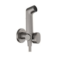 Комплект гигиенического душа Hansgrohe 1jet S встраиваемый 29232340 шлифованный чёрный хром