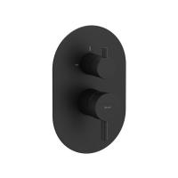 Смеситель встраиваемый Ravak Espirit ES 065.20BLM.O2 (для 2 потребителей) X070288 матовый чёрный