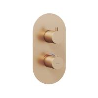 Термостат встраиваемый Ravak Espirit ES 063.60RGB.O2 (для 2 потребителей) X070360 матовое розовое золото