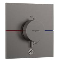 Термостат Hansgrohe ShowerSelect Comfort E (внешняя часть для 1 потребителя с доп.выходом) 15575340 шлифованный чёрный хром