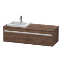 Тумба под раковину Duravit Ketho 1400х550 мм KT6797L2121 тёмный орех