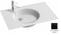 Раковина стеклянная Jacob Delafon Odeon Rive Gauche 806х515 мм EB2562-DE2 матовый чёрный