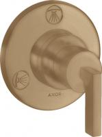 Запорный/переключающий вентиль Axor Citterio Trio/Quattro (внешняя часть) 39920140 шлифованная бронза