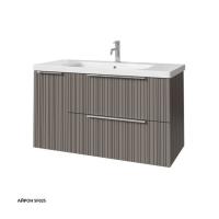 Тумба под раковину Caprigo Rain 100 976х446 мм (2 ящика, 1 дверь) 36515L SF-025 айрон