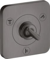 Запорный/переключающий вентиль Axor Citterio E Trio/Quattro (внешняя часть) 36772340 шлифованный чёрный хром