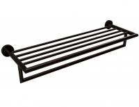 Полка для полотенец с вешалкой Bemeta Dark 550 мм 104219070 чёрный