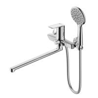 Смеситель для ванны Lemark Verba c длинным изливом/с аксессуаром LM11451C хром