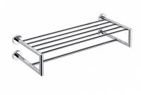 Полка для полотенец с вешалкой Bemeta Omega 655 мм 105205102 хром