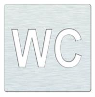 Табличка "Туалет" Bemeta Hotel 111022082 хром