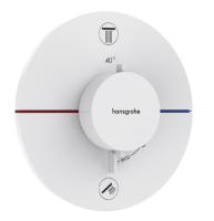Термостат Hansgrohe ShowerSelect Comfort S (внешняя часть для 2 потребителей) 15554700 матовый белый