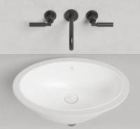 Раковина встраиваемая снизу Salini Marea 12 545x375 мм S-Stone 1101209M белый матовый