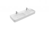 Раковина Villeroy & Boch Finion (под 2 смесителя) 1300х470 мм CeramicPlus 4139D8R1 альпийский белый