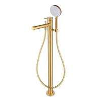 Смеситель для ванны Caprigo Don напольный 53-013-BRG матовое золото