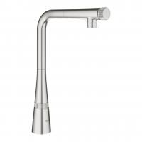 Смеситель для кухни Grohe Zedra SmartControl с выдвижным изливом 31 593 DC2 суперсталь