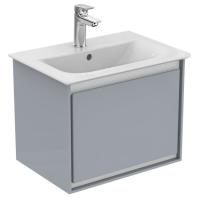 Тумба под раковину Ideal Standard Connect Air 500х360 мм E0817EQ светло-серый глянец/белый матовый