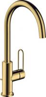 Смеситель для раковины Axor Uno 240 ComfortZone 38036990 полированное золото