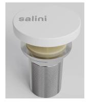 Донный клапан Salini D502 Сlick-Сlack S-Stone 16231WM белый матовый