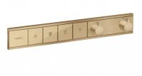 Термостат Hansgrohe RainSelect (внешняя часть для 4 потребителей) 15382140 шлифованная бронза