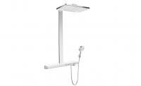 Душевая система с термостатом для душа Hansgrohe Rainmaker Select Showerpipe 460 2jet 27109400 белый/хром
