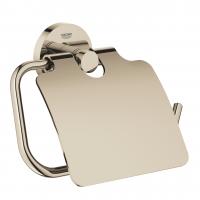 Держатель туалетной бумаги с крышкой Grohe Essentials 40 367 BE1 никель глянец