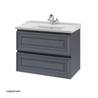 Тумба под раковину Caprigo Ponza-A 80 790х470 мм (2 ящика) 13522 L810 графит