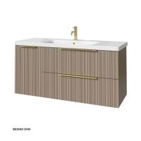 Тумба под раковину Caprigo Rain 120 1166х446 мм (2 ящика, 1 дверь) 36517L SF-04 мокко