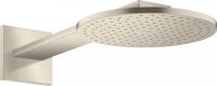 Верхний душ Axor ShowerSolutions 250 2jet с держателем 35296820 шлифованный никель