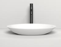 Раковина накладная Salini Callista 02 575x350 мм S-Stone 1101202SM белый матовый