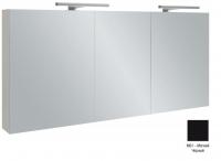 Зеркальный шкаф Jacob Delafon 1300х650х143 мм EB779RU-M61 чёрный матовый