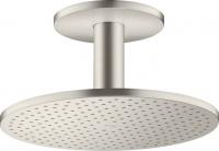 Верхний душ Axor ShowerSolutions 300 2jet с потолочным подсоединением 35304800 сталь
