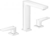 Смеситель для раковины Hansgrohe Metropol 160 ComfortZone на 3 отверстия 32515700 матовый белый