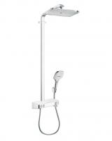 Душевая система с термостатом для душа Hansgrohe Raindance E Showerpipe 360 1jet 27288400 белый/хром
