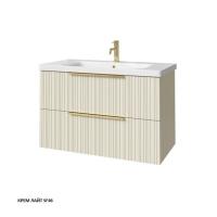 Тумба под раковину Caprigo Rain 90 870х446 мм (2 ящика) 36513 SF-046 крем лайт