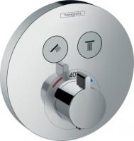 Термостат Hansgrohe ShowerSelect S (внешняя часть для 2 потребителей) 15743000 хром