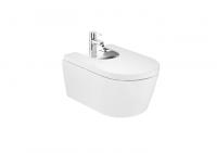 Биде подвесное с крышкой Roca Inspira Round 357525000/80652200B белый