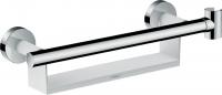 Поручень Hansgrohe Unica Comfort с полочкой и держателем для душа 300 мм 26328400 белый/хром