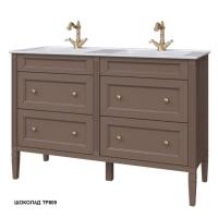 Тумба под раковину Caprigo Albion Concept 120 1190х450 мм двойная (4 ящика) 34024 TP809 шоколад