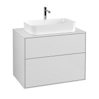 Тумба под раковину Villeroy & Boch Finion 800х501 мм F22100GF белый глянцевый/белый